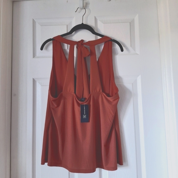 INC international concepts women's halter top NWT  Henna  Large - Picture 2 of 2